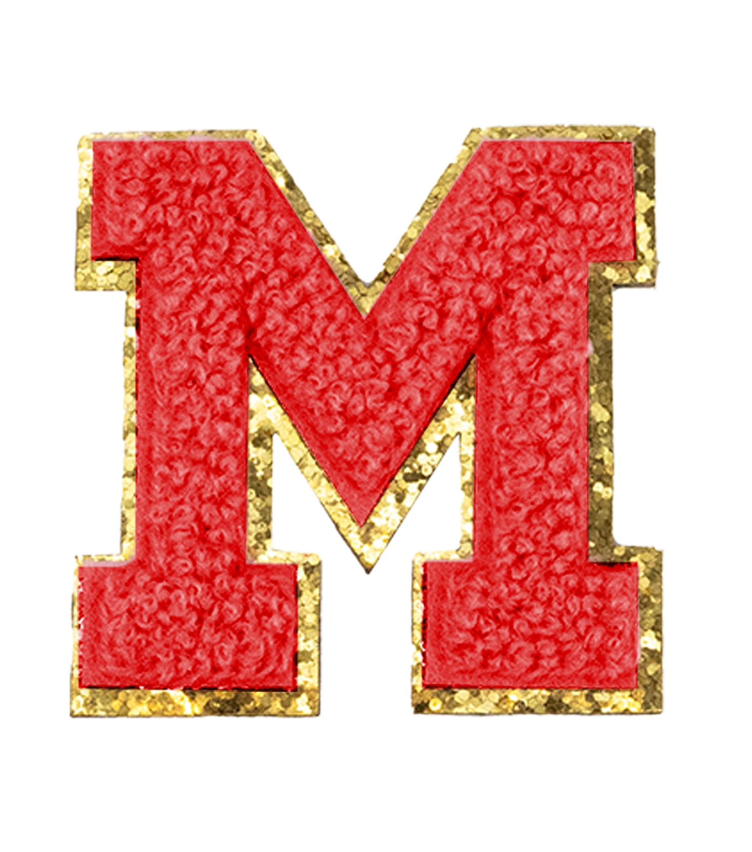 Hello Hobby Sewing Patch Applique, Chenille Letter M, Red - Walmart ...
