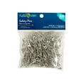thumbnail image 1 of Hello Hobby Silver Safety Pins 200 Count with Assorted Sizes, Nickel-Plated Steel, 1 of 4