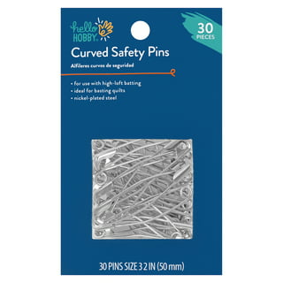 Dritz Quilting 3032 Curved Safety Pins for Large Projects, Bonus Pack, Size  1, Nickel, 300 Count