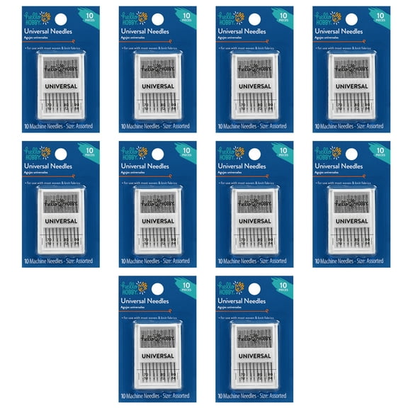 Hello Hobby Size Assorted Universal Sewing Machine Needles (100 Count)