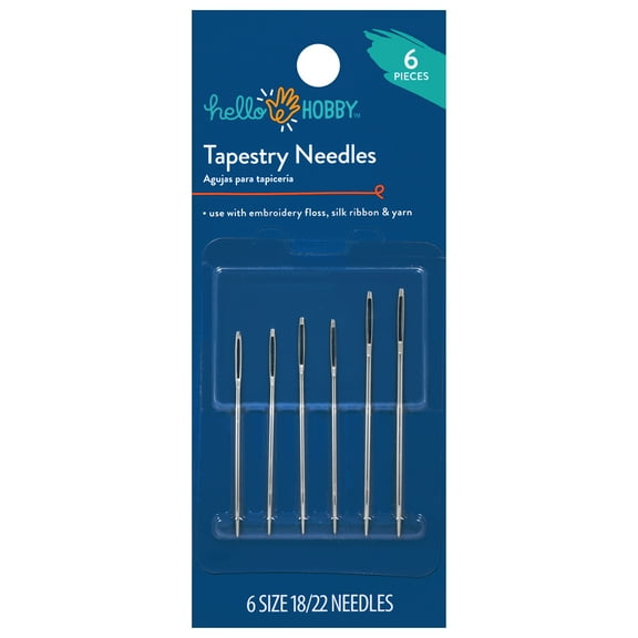 Hello Hobby Sizes 18/22 Steel Tapestry Needles (6 Piece)