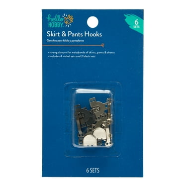 Hello Hobby Metal Skirt and Pant Hook and Bar Set, 6 Count