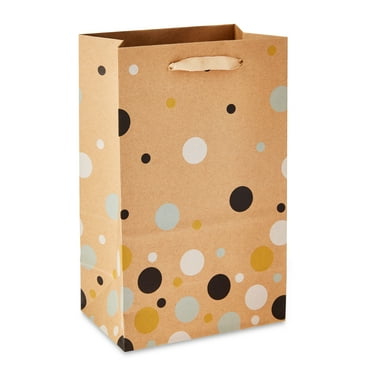 Hello Hobby Small Brown Dots Paper Bags, 5.25" x 8.38", 10 Count
