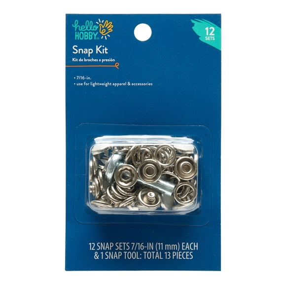 Hello Hobby Snap Fastnrs 12ct