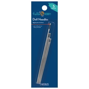 Hello Hobby Steel Doll Needles, Assorted Sizes (5 Piece)