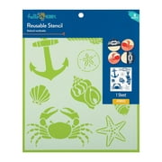Hello Hobby Stencil Set, 8.5" x 9.5", 1 Piece, Nautical
