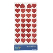 Hello Hobby Stickers Sheet - Holographic Red Hearts
