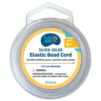 Hello Hobby Stretch Cord Silver 75ft