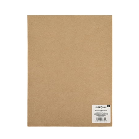 Hello Hobby Tan Beige Felt Sheet, 9" x 12"