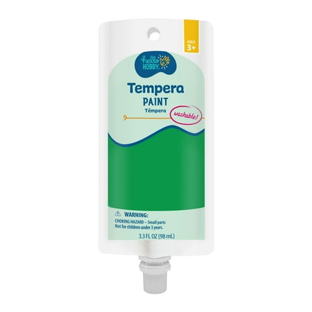 Hello Hobby 3.3 fl oz Green Tempera Paint