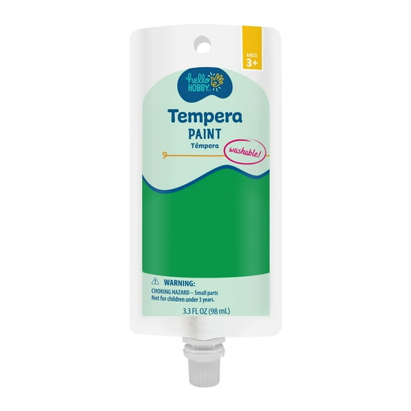 Hello Hobby 3.3 fl oz Green Tempera Paint