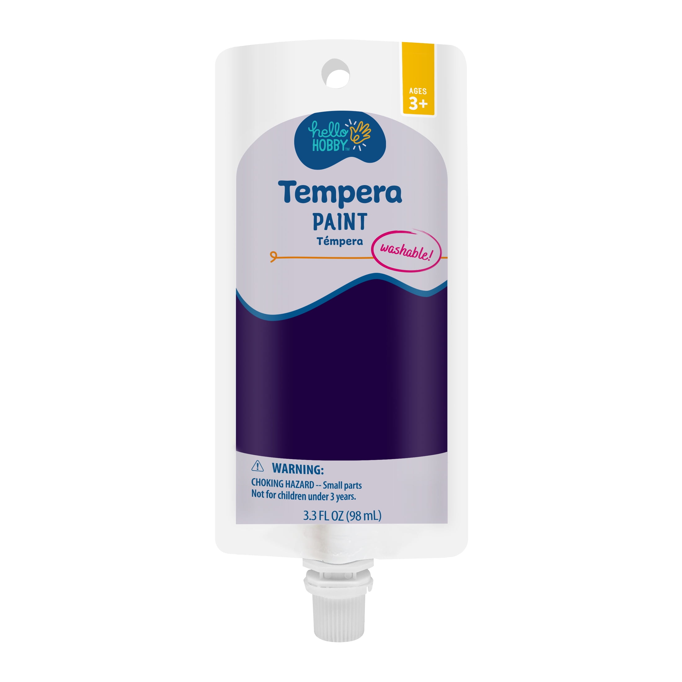 Hello Hobby 3.3 fl oz Purple Tempera Paint