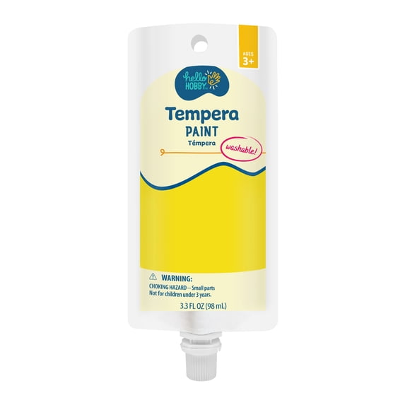 Hello Hobby 3.3 fl oz Yellow Tempera Paint