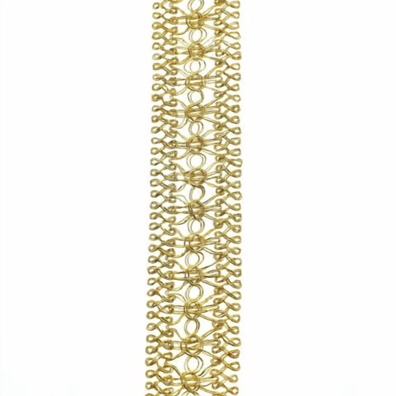 Hello Hobby Trim Gimp Metallic Gold 1 5/8" Width