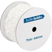 Hello Hobby White Sheer Rose Lace Sewing Trim, 1-3/4 in x 3 yd