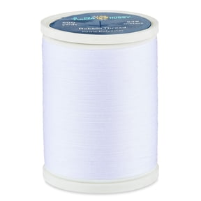 Hello Hobby White 100% Polyester Bobbin Thread, 600 Yards
