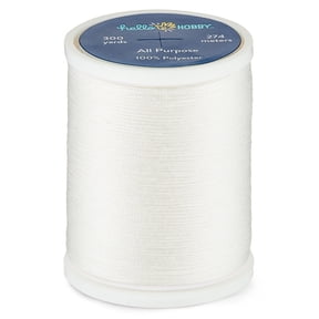 Hello Hobby White 67% Polyester 33% Cotton Hand Quilting Thread, 300 Yards