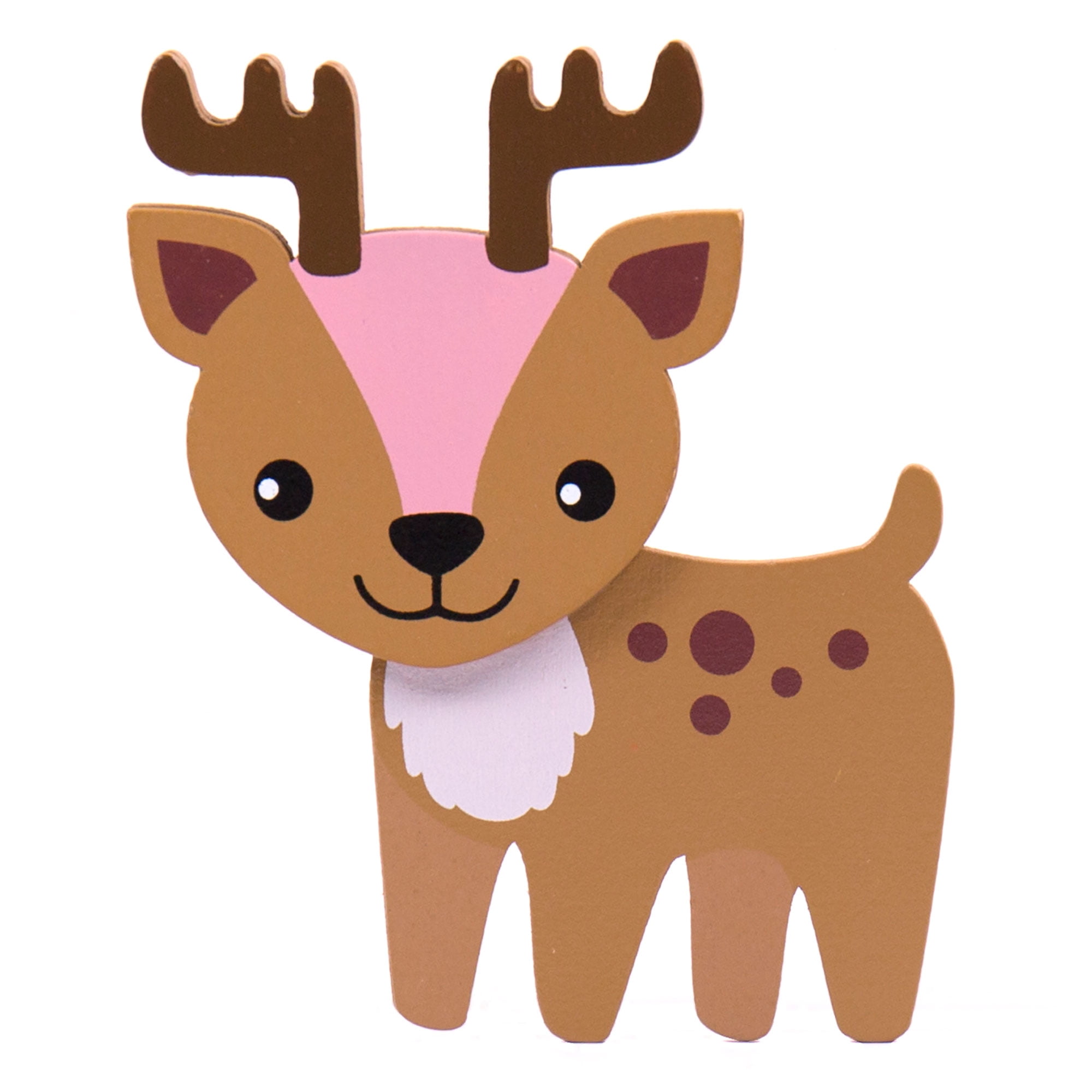 Hello Hobby Wood Deer Shape, PrePainted, 4" x 4"