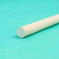 Hello Hobby Wood Dowel, 36” Long, 1/2inch Diameter, White Ends
