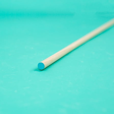 Hello Hobby Wood Dowel, 36” Long, 1/4-inch Diameter, Blue Ends