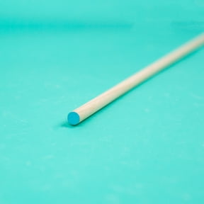 Hello Hobby Wood Dowel, 36” Long, 1/4-inch Diameter, Blue Ends