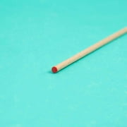 Hello Hobby Wood Dowel, 36” Long, 1/8-inch Diameter, Red Ends
