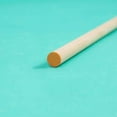 Hello Hobby Wood Dowel, 36” Long, 3/8-inch Diameter, Orange Ends