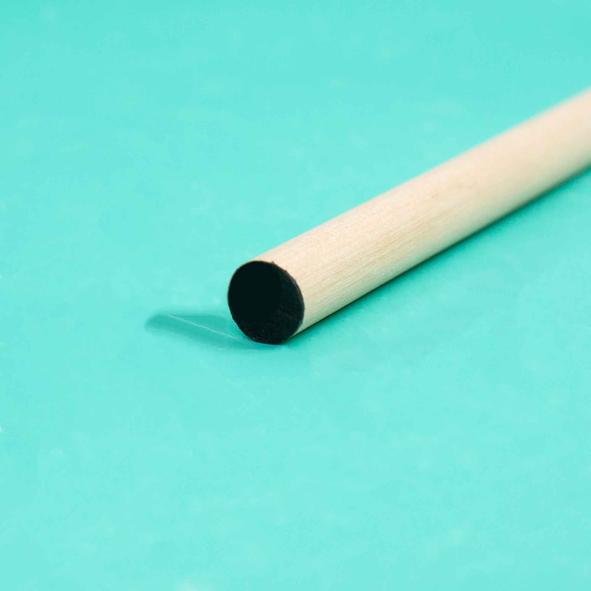 Hello Hobby Wood Dowel, 36” Long, 7/16-inch Diameter, Black Ends