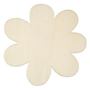 Hello Hobby Wood Flower Shape, Ready-to-Decorate Die-Cut Shape, 3.5" x 0.145" x 3.5"