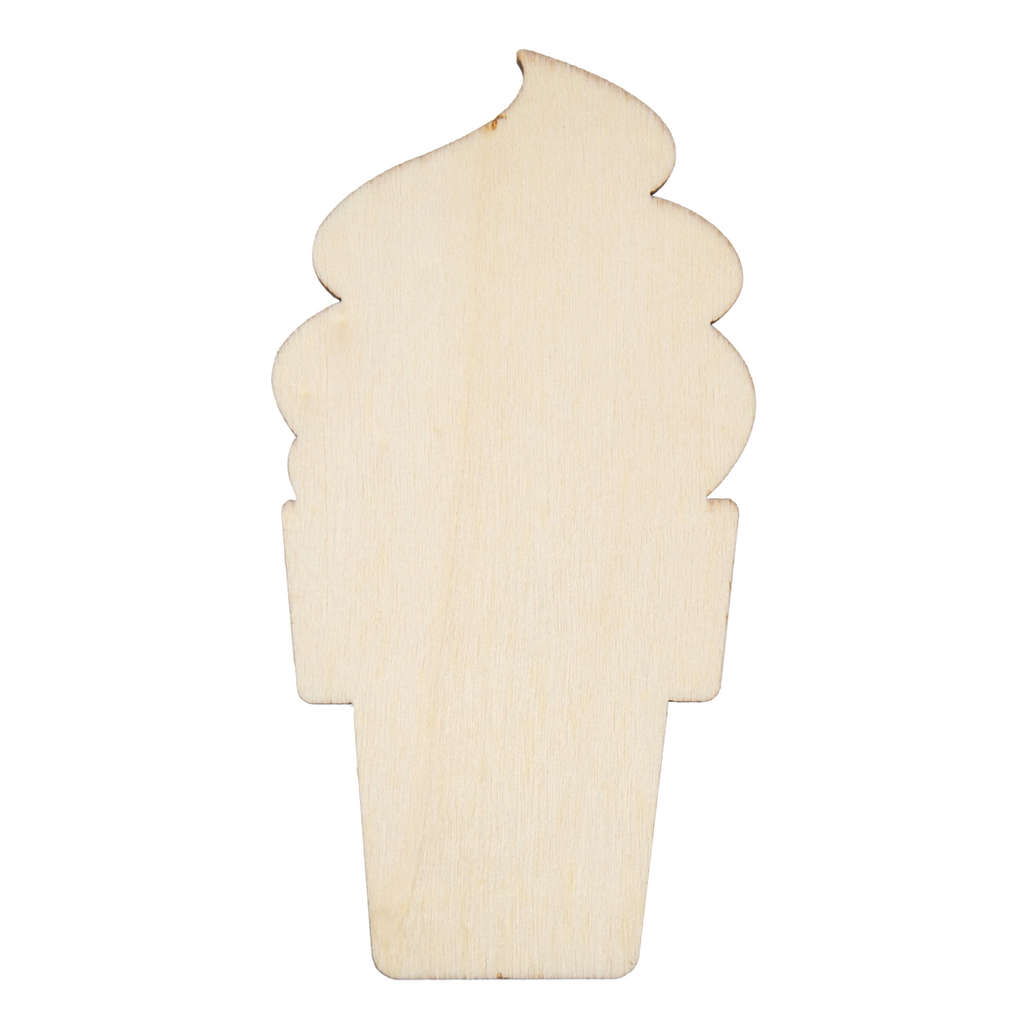 Hello Hobby Wood Heart Shape, Ready-to-Decorate Die-Cut Shape, 3.85 in. x  0.145 in. x 3 in. 