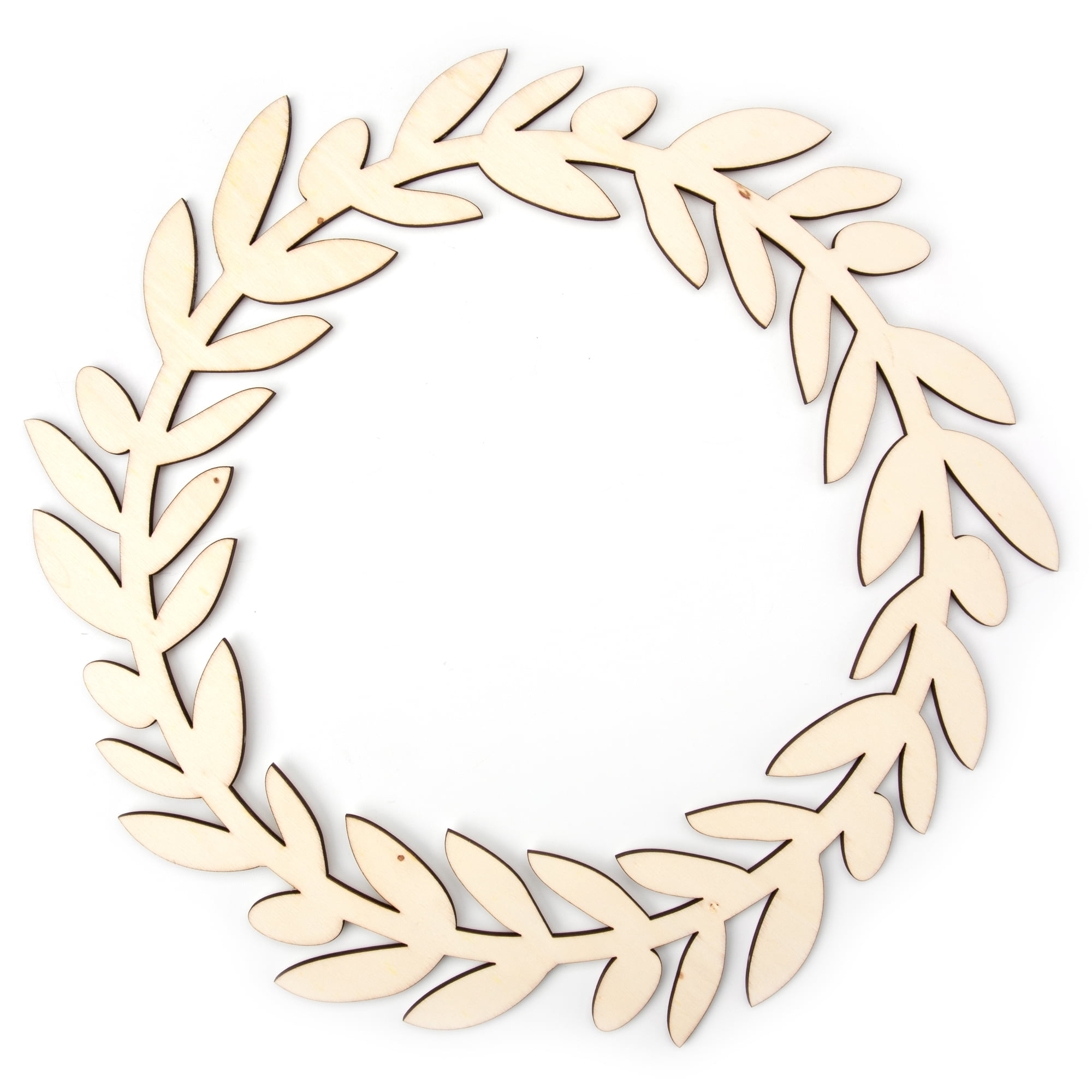 Hello Hobby Olive Branch Wreath Unfinished Wood Craft Shape