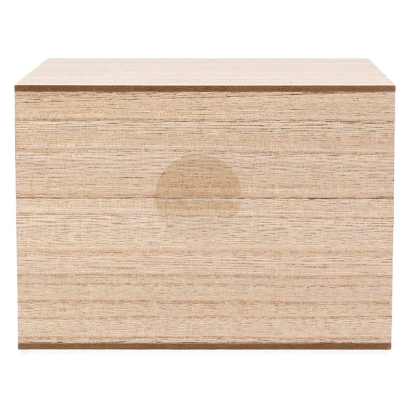 Hello Hobby Unfinished Wooden Recipe Box with 5 Blank Recipe Cards