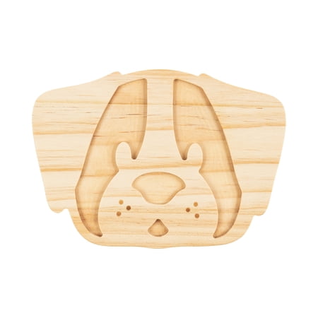 Hello Hobby Wooden Dog Craft Shape, Unfinished Wood, 3.5" x 4", 1 Count