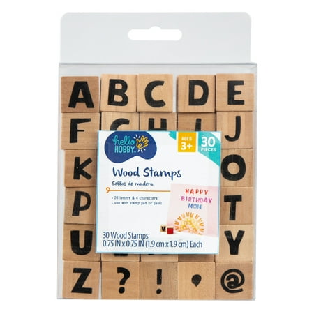 Hello Hobby Wooden Stamps & Stamp Sets (30 Stamps)