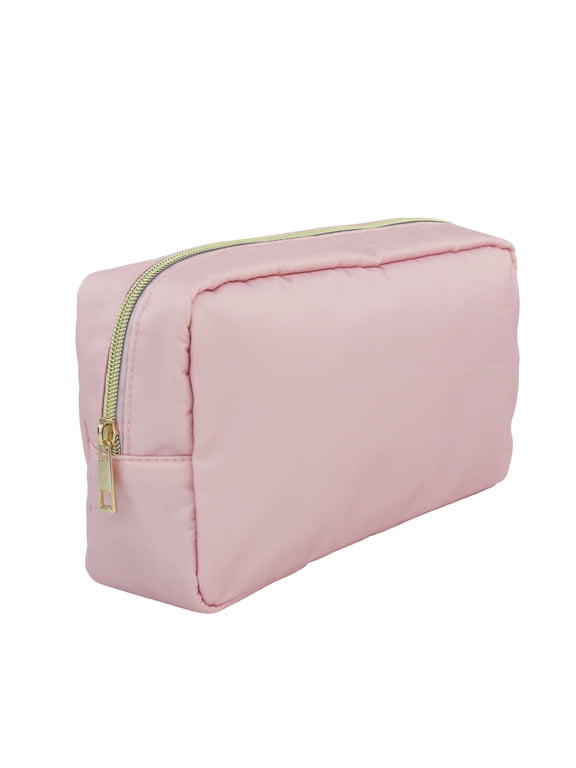 Zippered Customizable Nylon Storage Bag, Medium, Pink