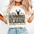 thumbnail image 1 of Hello Hunting Season T-Shirt, Camo Coquette Bow Tee, Funny Graphic Shirt for Hunting Season, Cute Fall Outdoor Themed T-Shirt, 1 of 5
