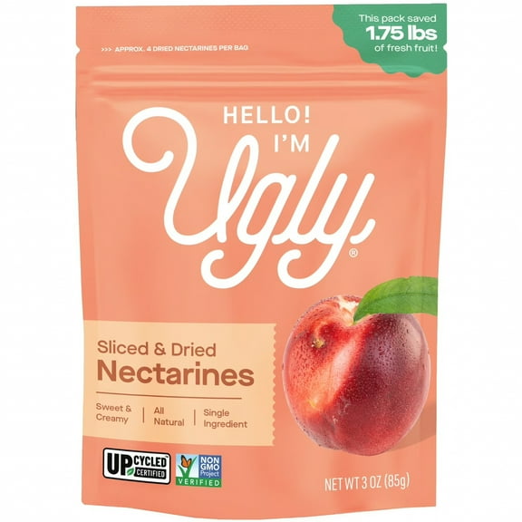 Hello! I'm Ugly Dried & Sliced Nectarines, 3 oz