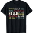 thumbnail image 1 of Hello In Different Languages ELL English Language Learning T-Shirt, 1 of 4