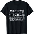 thumbnail image 1 of Hello In Different Languages Multilingualism T-Shirt Gift, 1 of 3