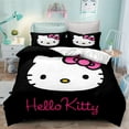 Hello KT cat series crossborder three pieces, Amazon duvet cover, foreign trade grinding kit 3D