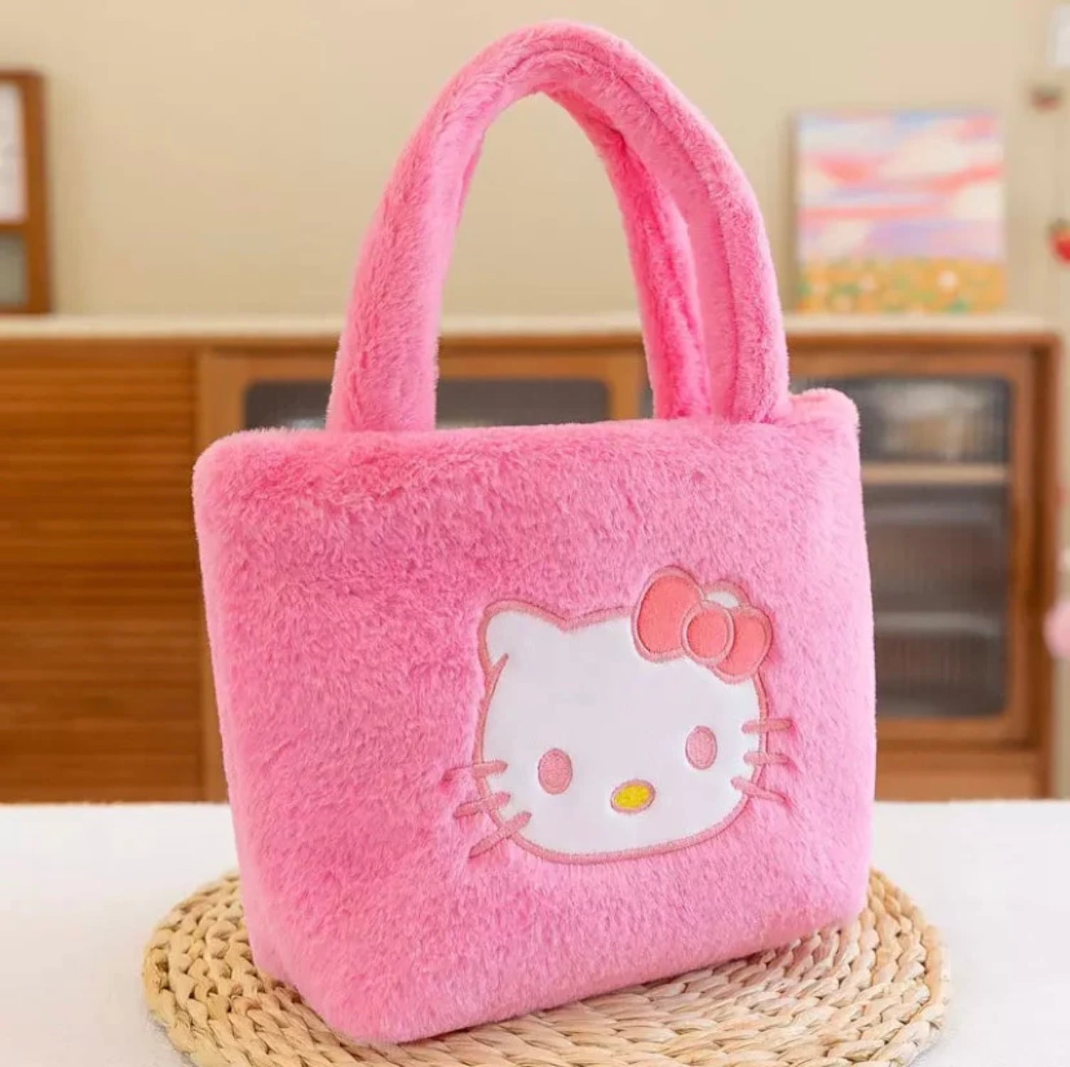 Hello Kawaii Kitty Plush Mini Handbag