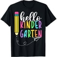 thumbnail image 1 of Hello Kindergarten Back to School Kindergarten Teacher Kids T-Shirt, 1 of 3