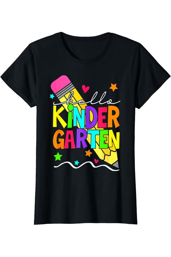 Hello Kindergarten Cute Back To School Teacher Student T-Shirt