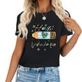 thumbnail image 1 of Hello Kindergarten Leopard Tie Dye - Back To School Teacher T-Shirt, 1 of 5