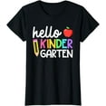 thumbnail image 1 of Hello Kindergarten Team Kinder Back to School Teacher T-Shirt, 1 of 3