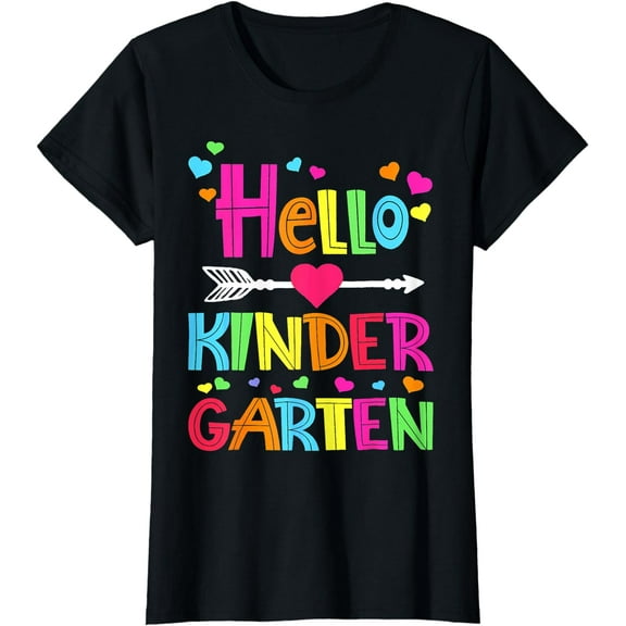 Hello Kindergarten Team Squad Back To School Teachers T-Shirt