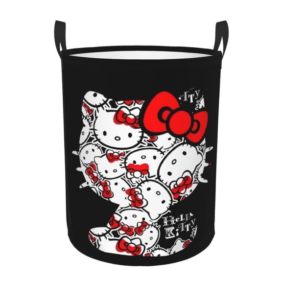 Hello Kit ty Portable Laundry Basket – Oxford fabric, sturdy handles, foldable design for easy storage – Laundry Basket