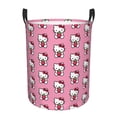 thumbnail image 1 of Hello Ki-tty Laundry Basket Foldable Cartoon Clothes Toy Hamper Storage Bin for Kids Nursery, 1 of 9
