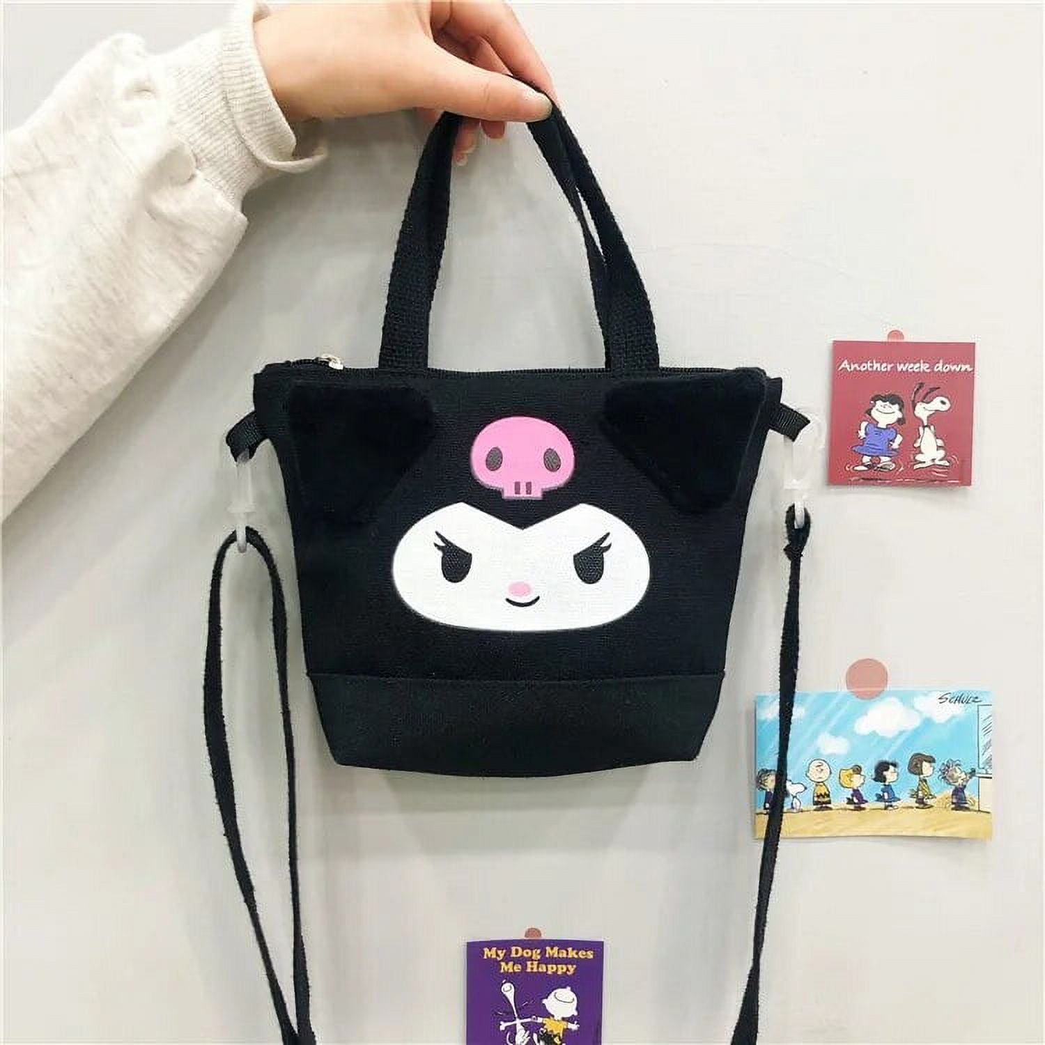 Hello Kittty Kawaii Purses and Handbags Sanrio Kuromi Coin Bags Women