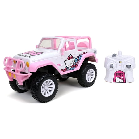 Hello Kitty 1:16 Jeep Wrangler Remote Control Car 2.4GHz Pink Radio Control Cars